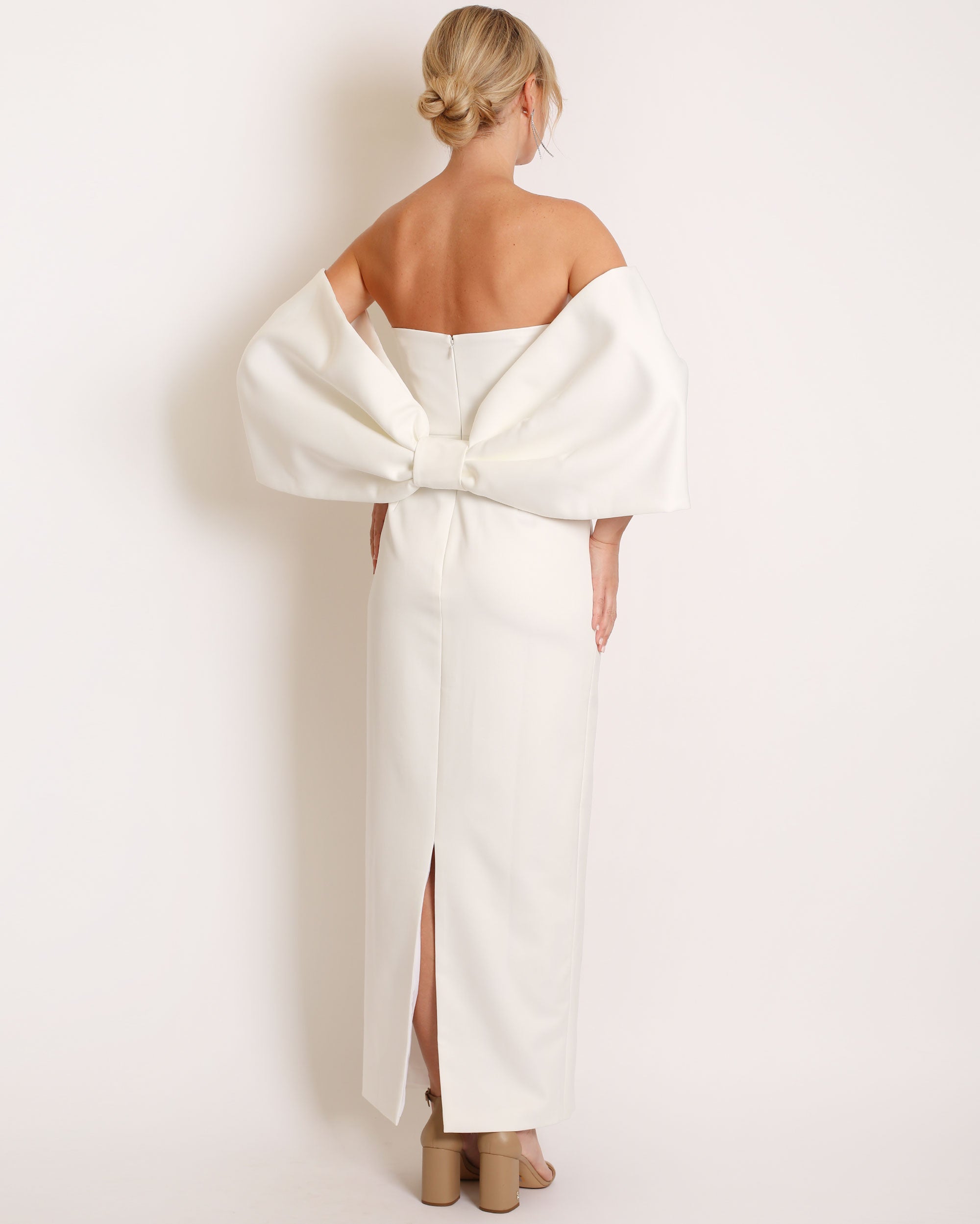 Bow Wrap in Satin