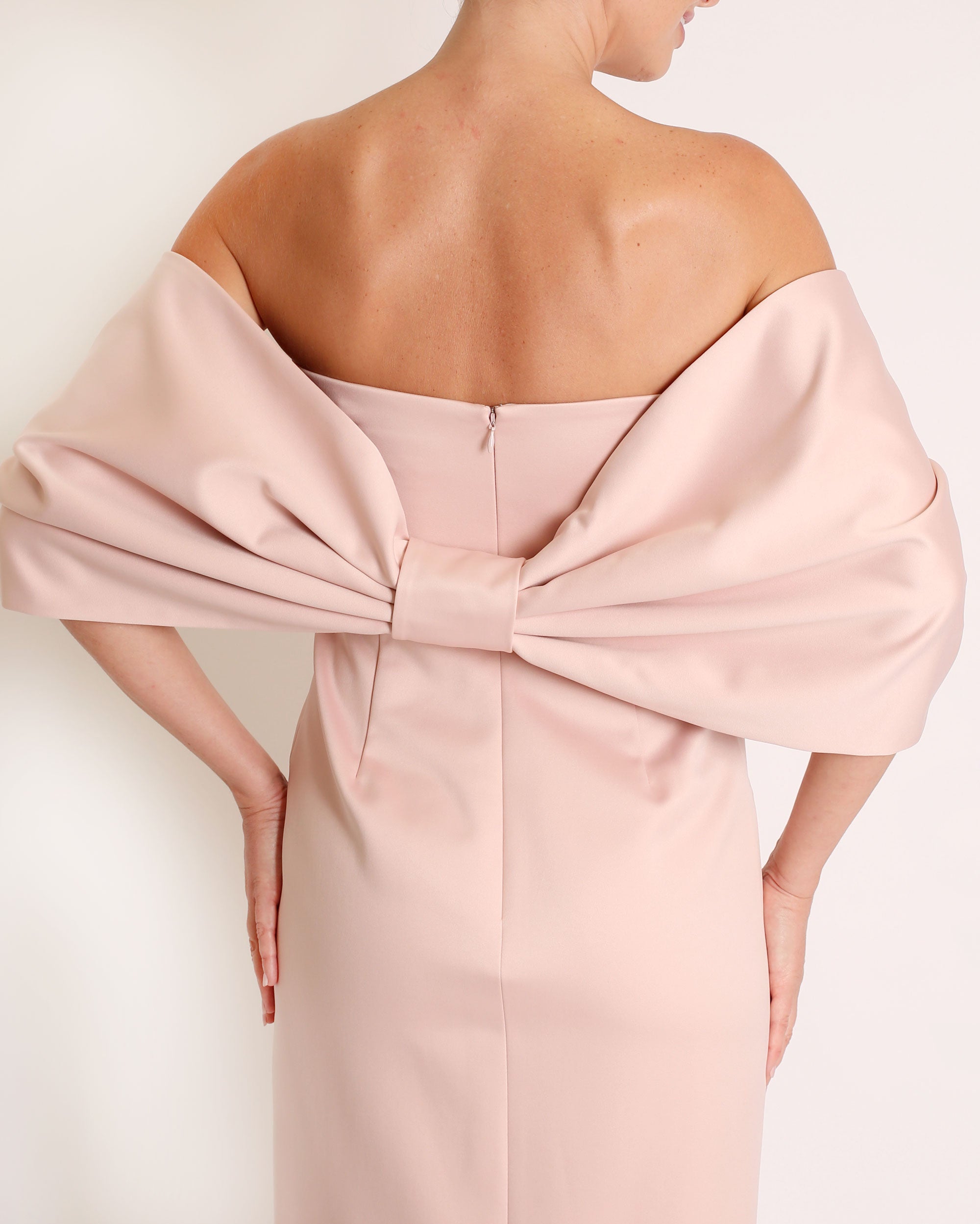 Bow Wrap in Satin