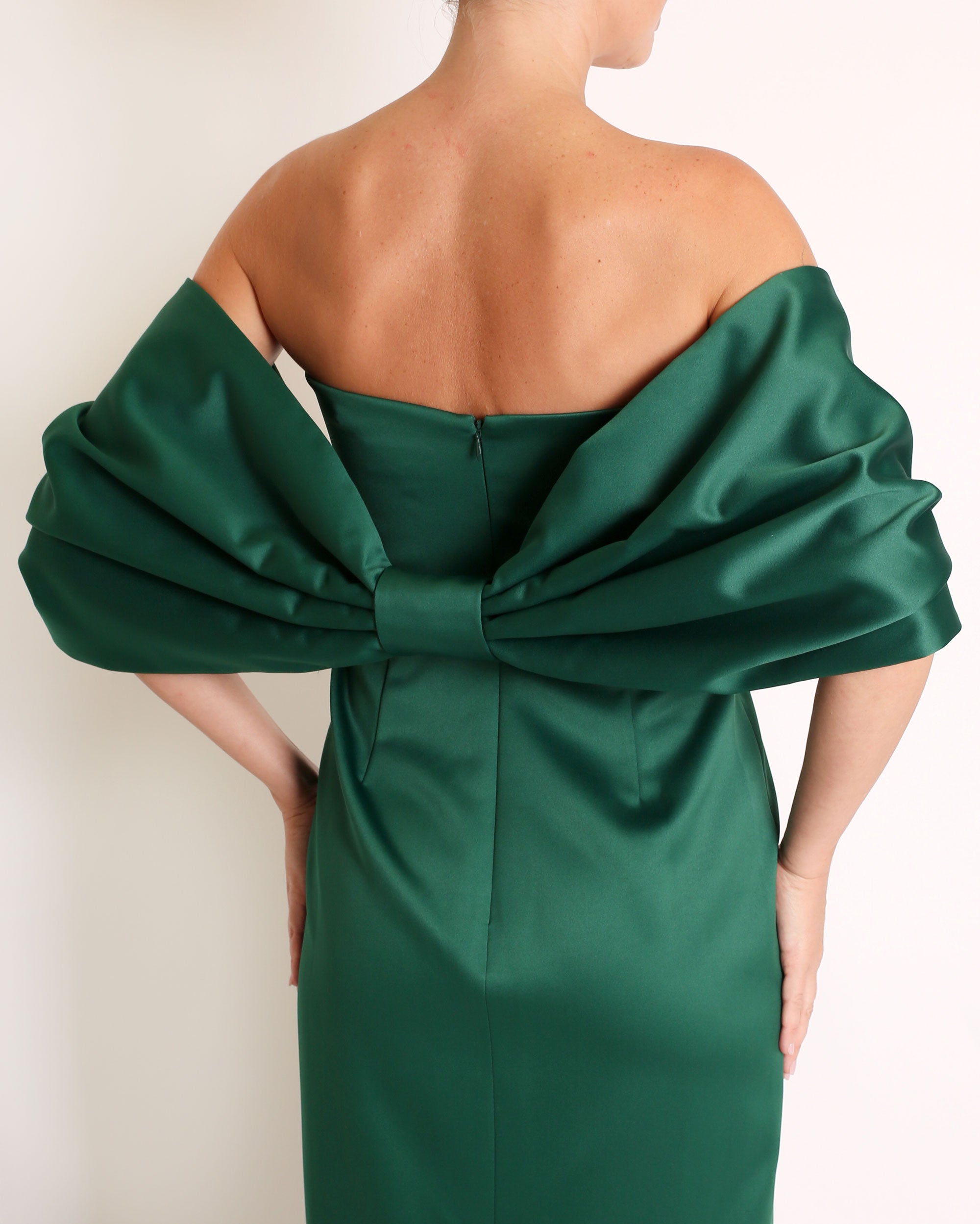 Bow Wrap in Satin