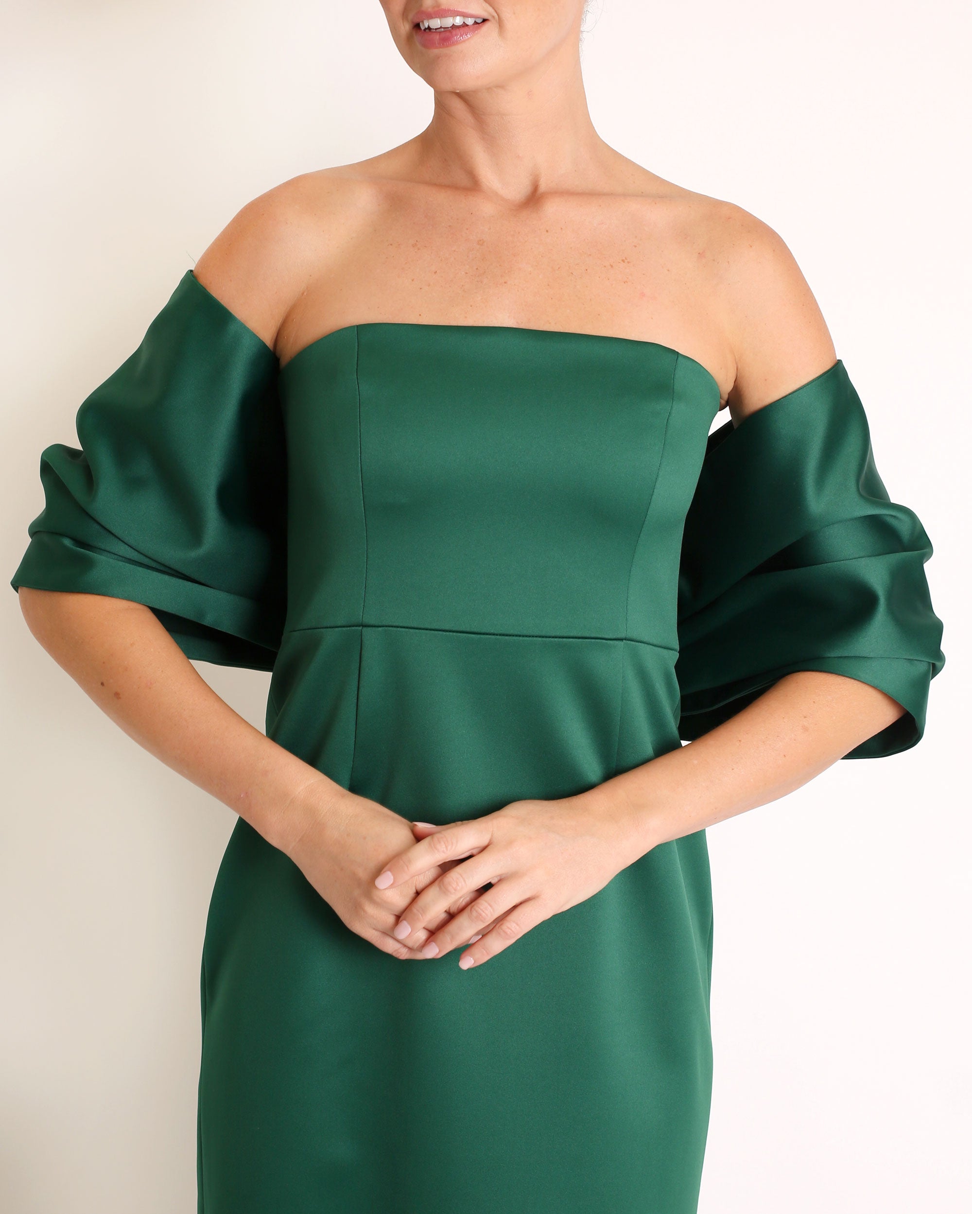 Bow Wrap in Satin
