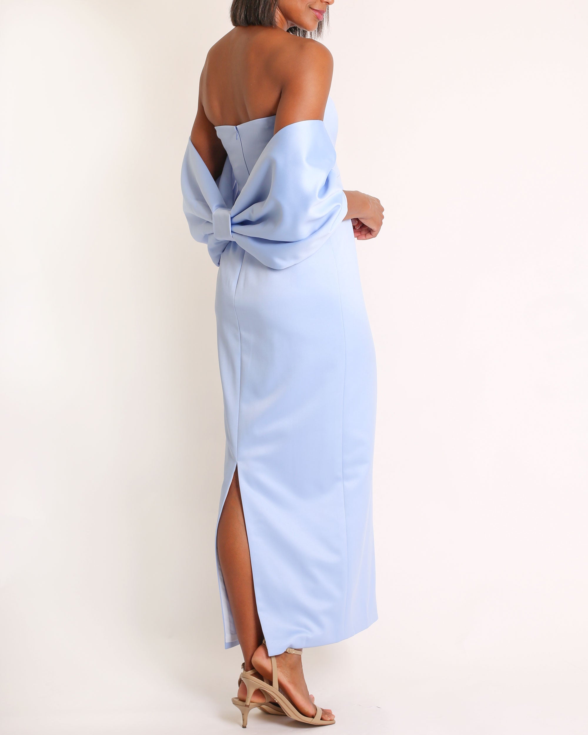 Bow Wrap in Satin
