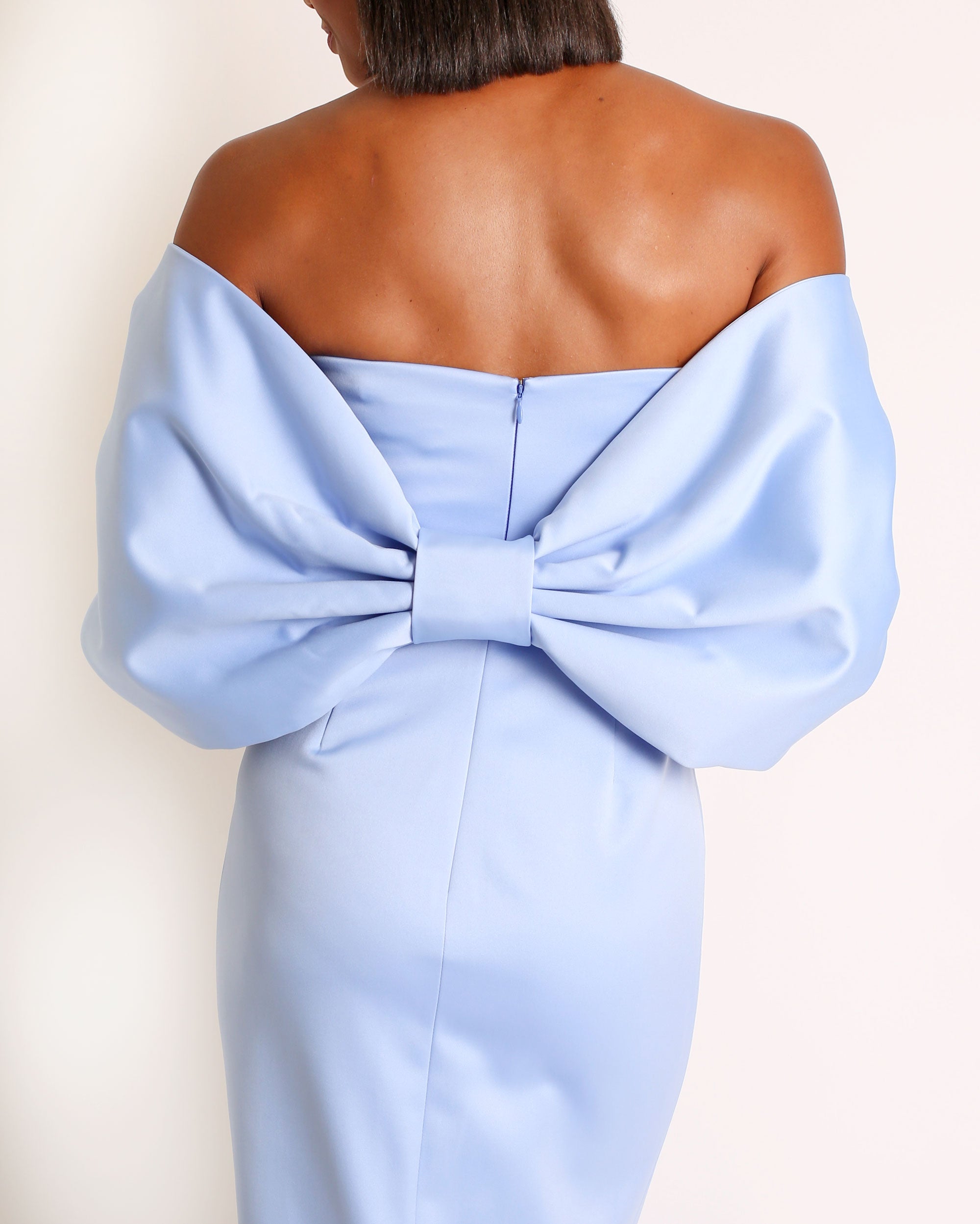 Bow Wrap in Satin