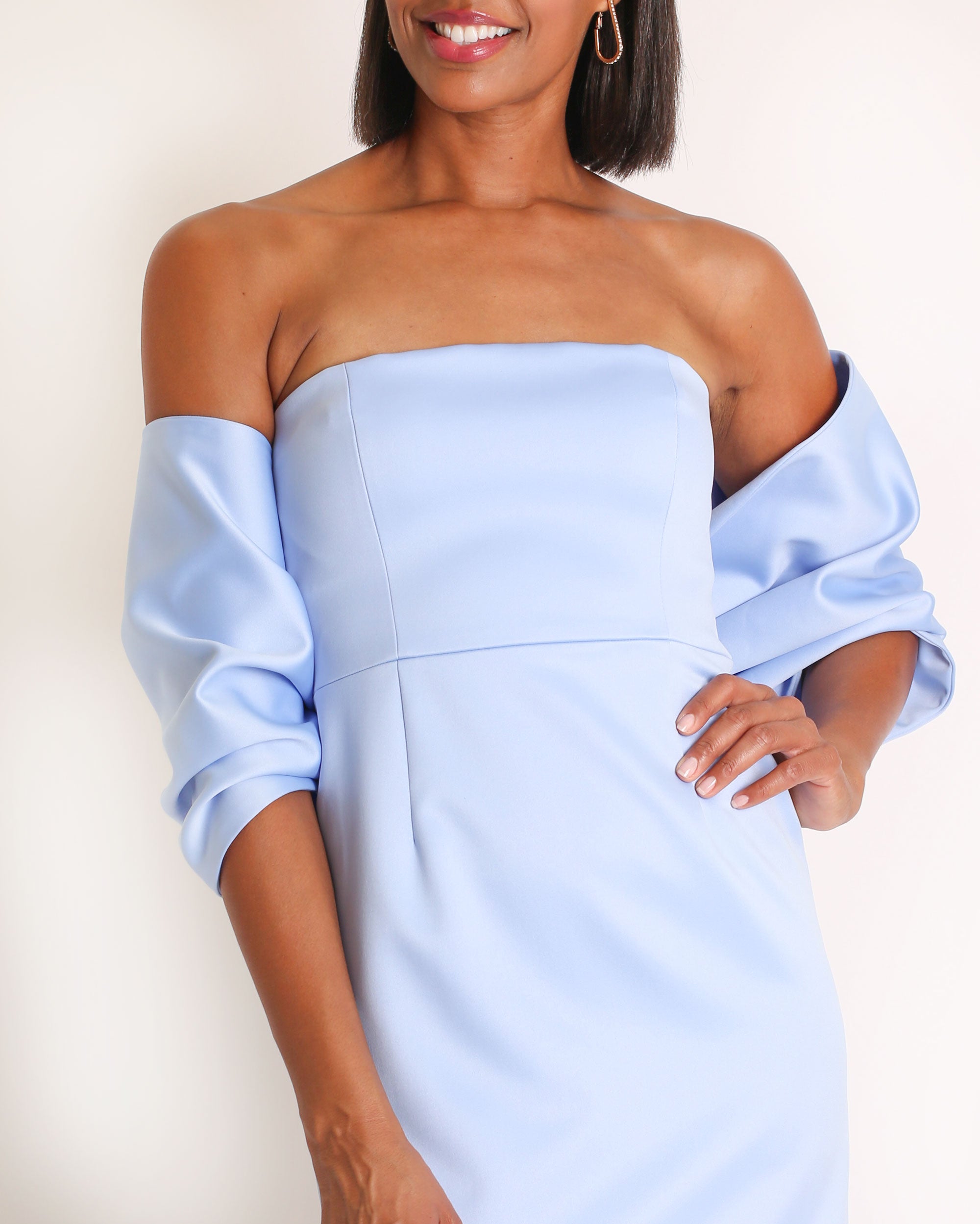 Bow Wrap in Satin