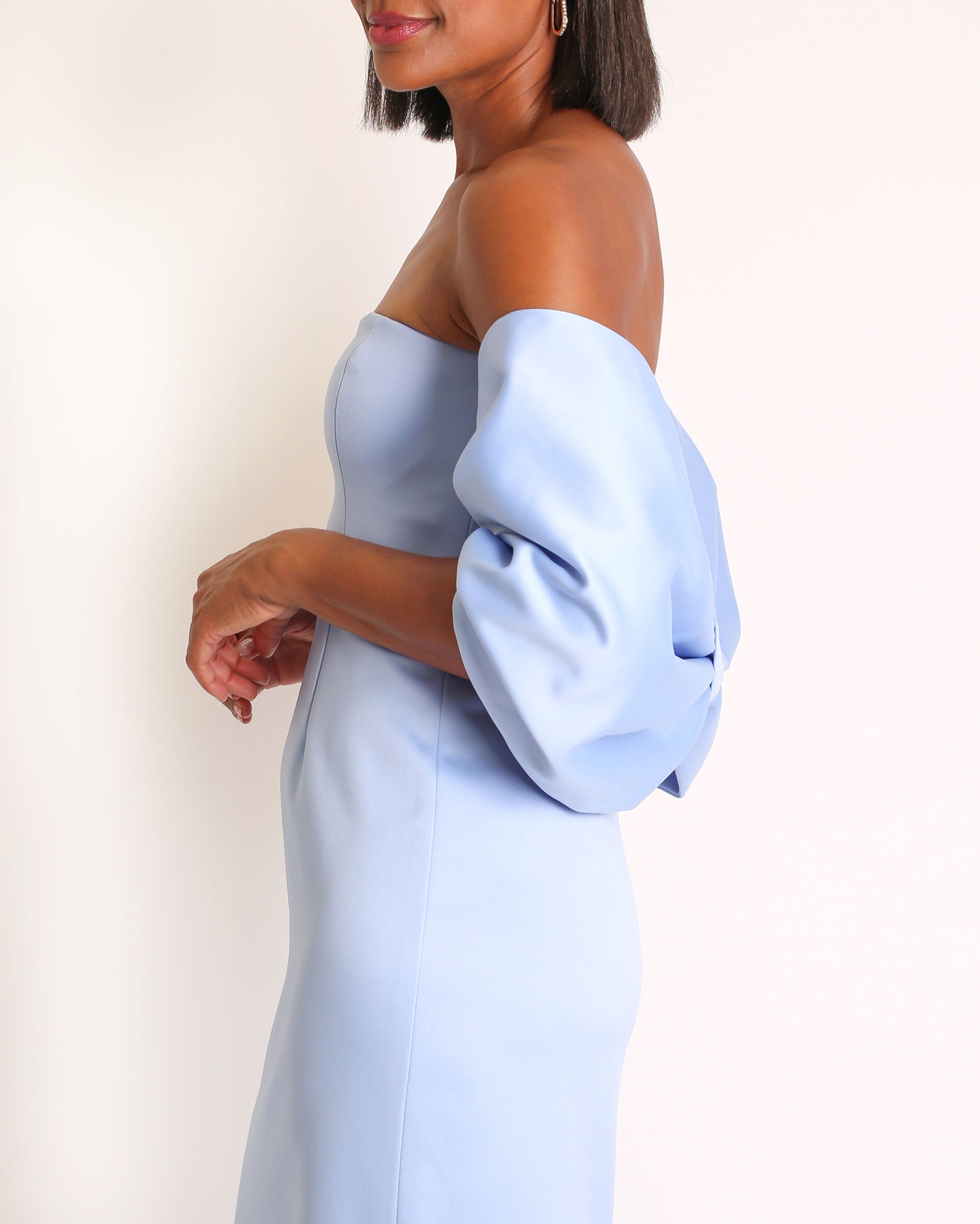 Bow Wrap in Satin