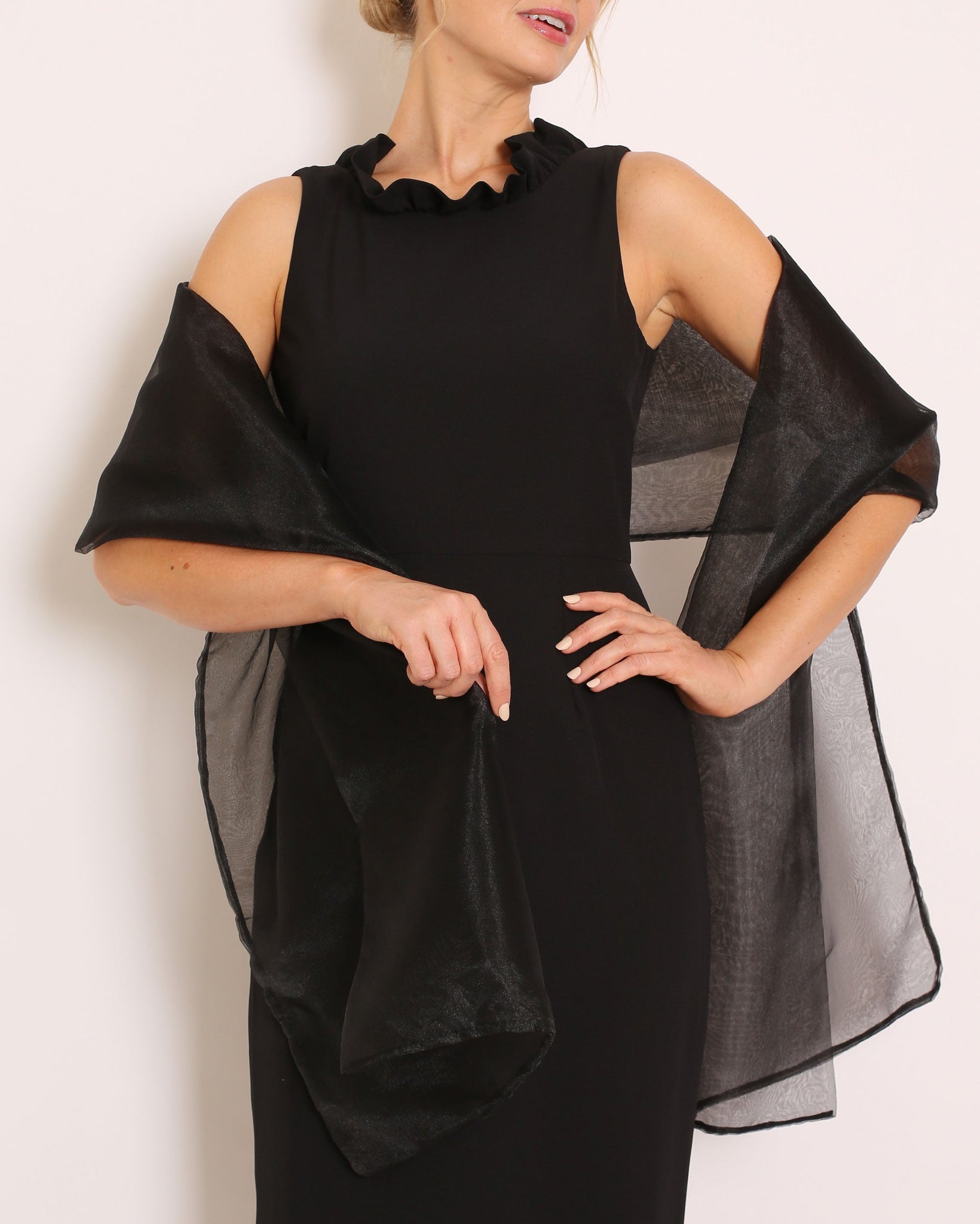 black shawl for dress The Shawl in Organza – Camilyn Beth