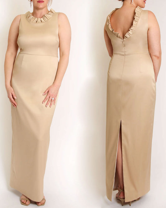 The Alexandria Gown in Peau De Soie