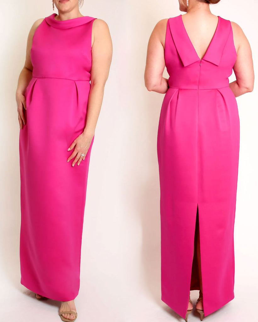 The Amelia Gown in Matte Satin