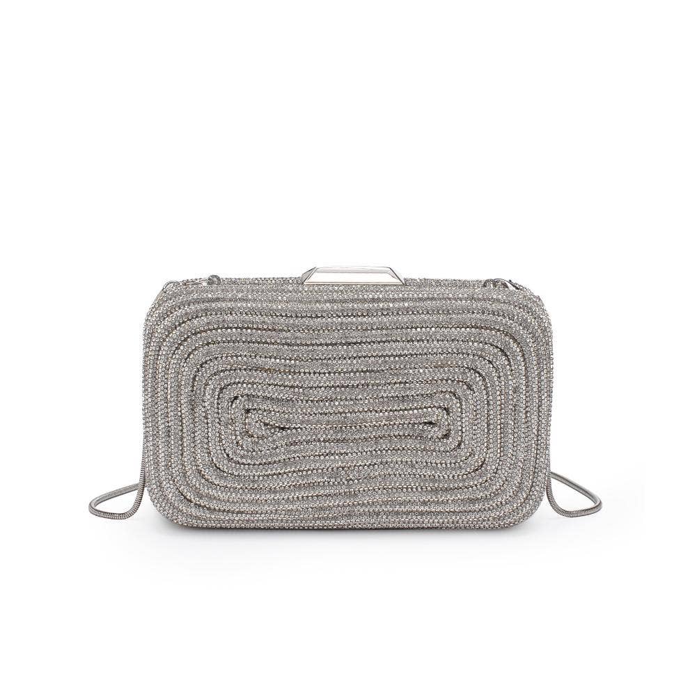 Silver Rhinestone Clutch