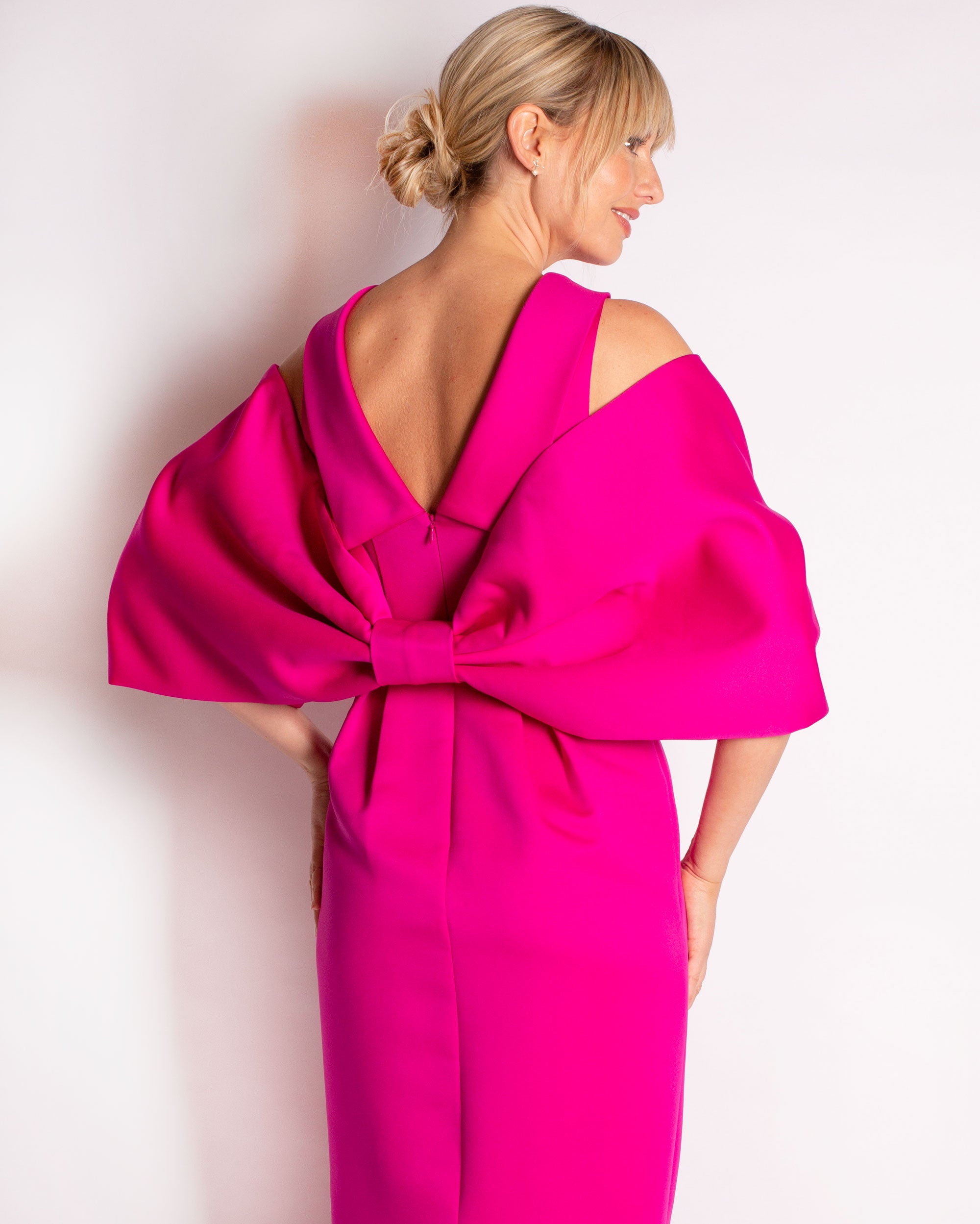 Bow Wrap in Satin