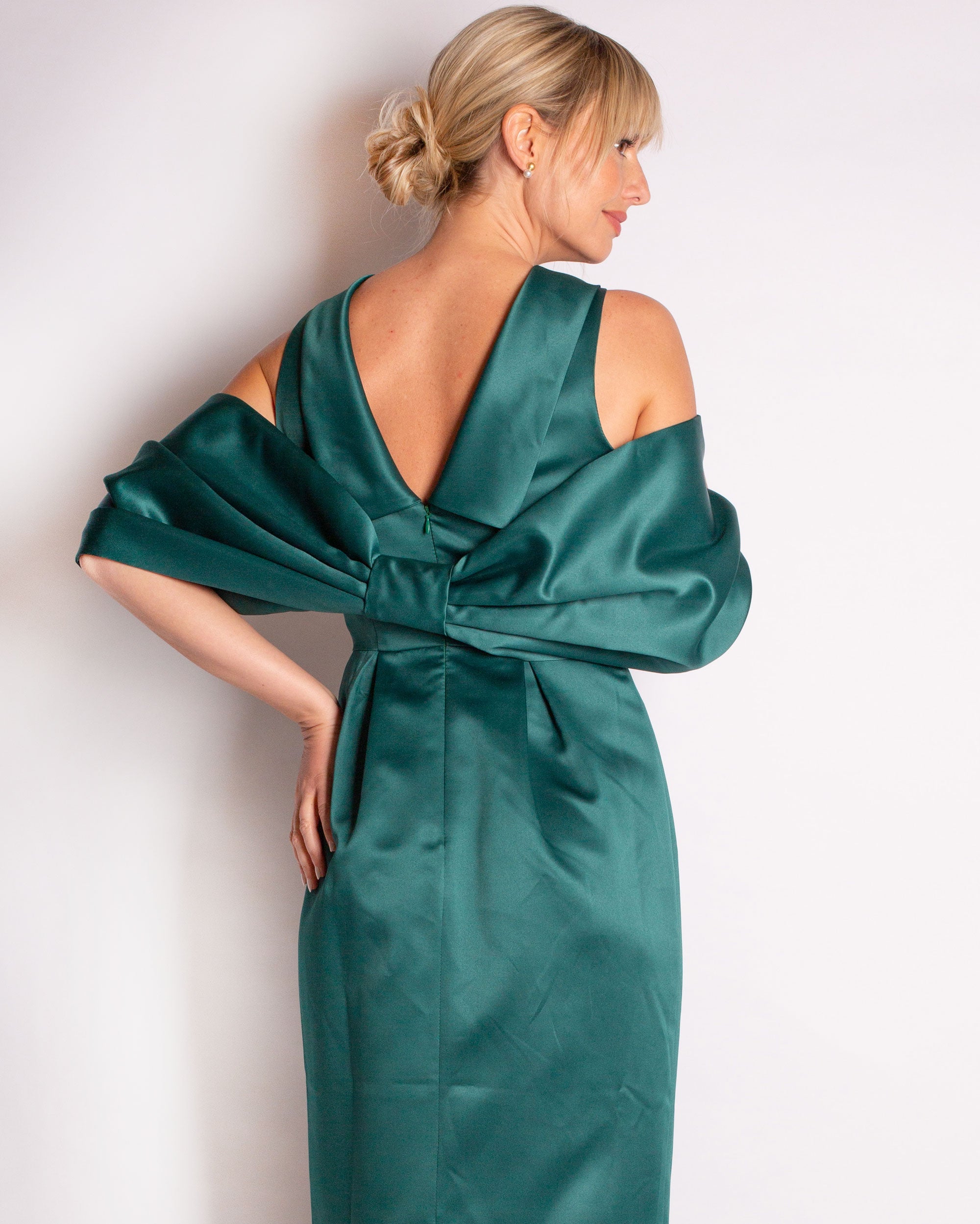 Bow Wrap in Satin
