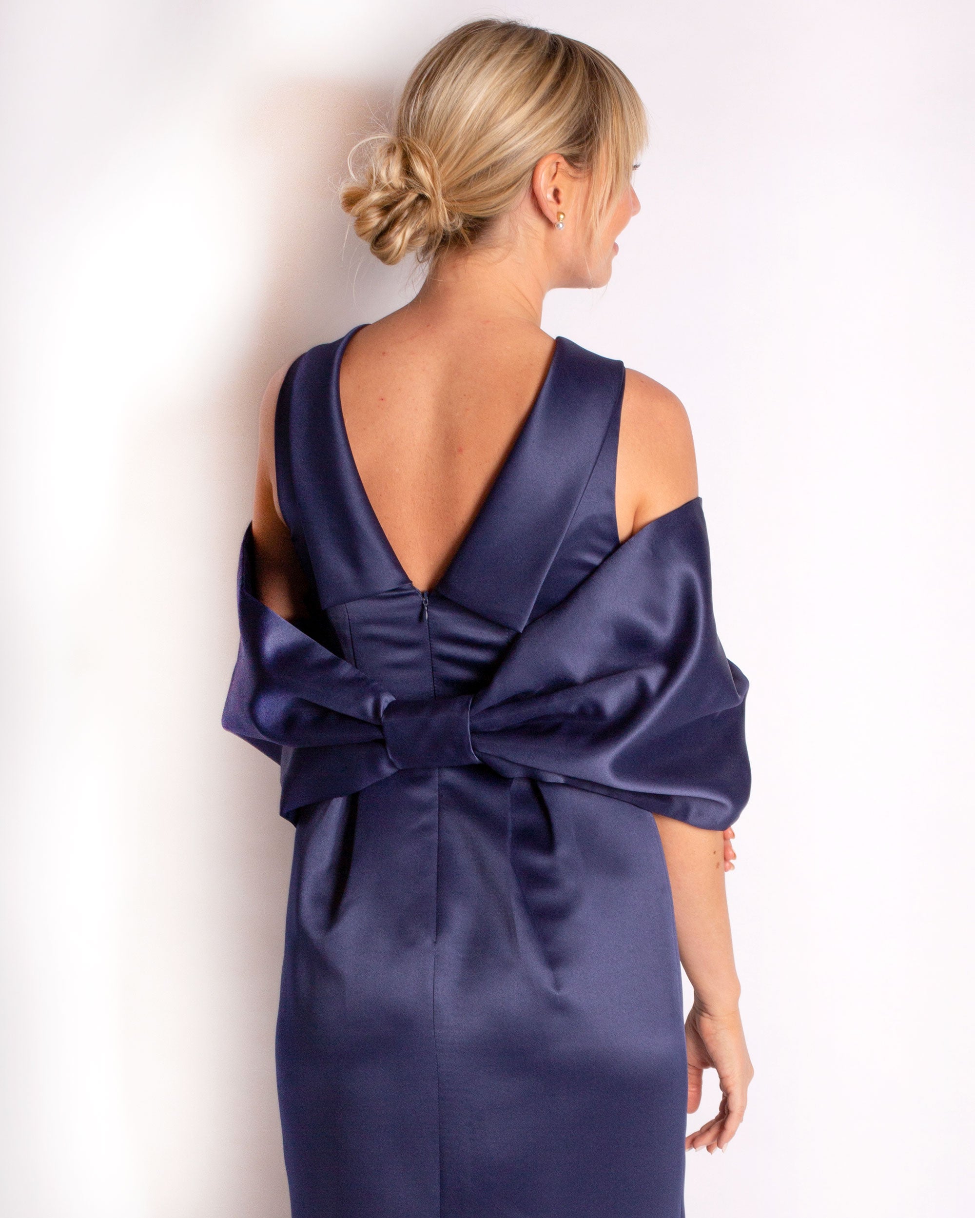 Bow Wrap in Satin