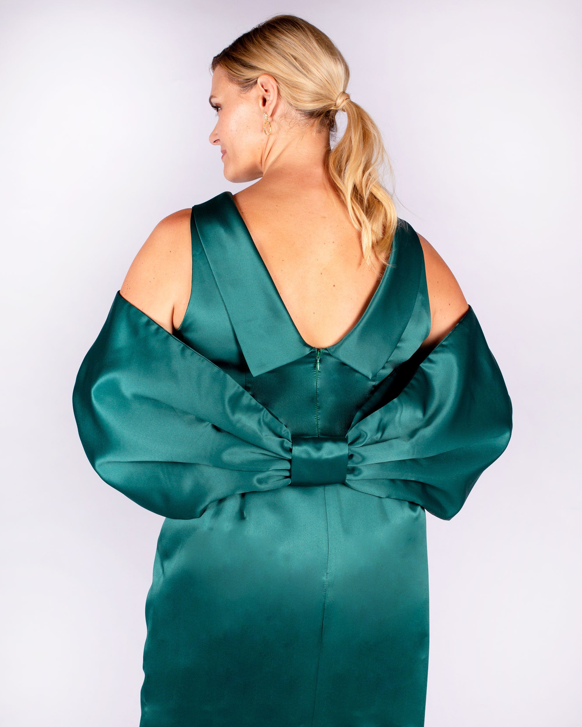 Bow Wrap in Satin