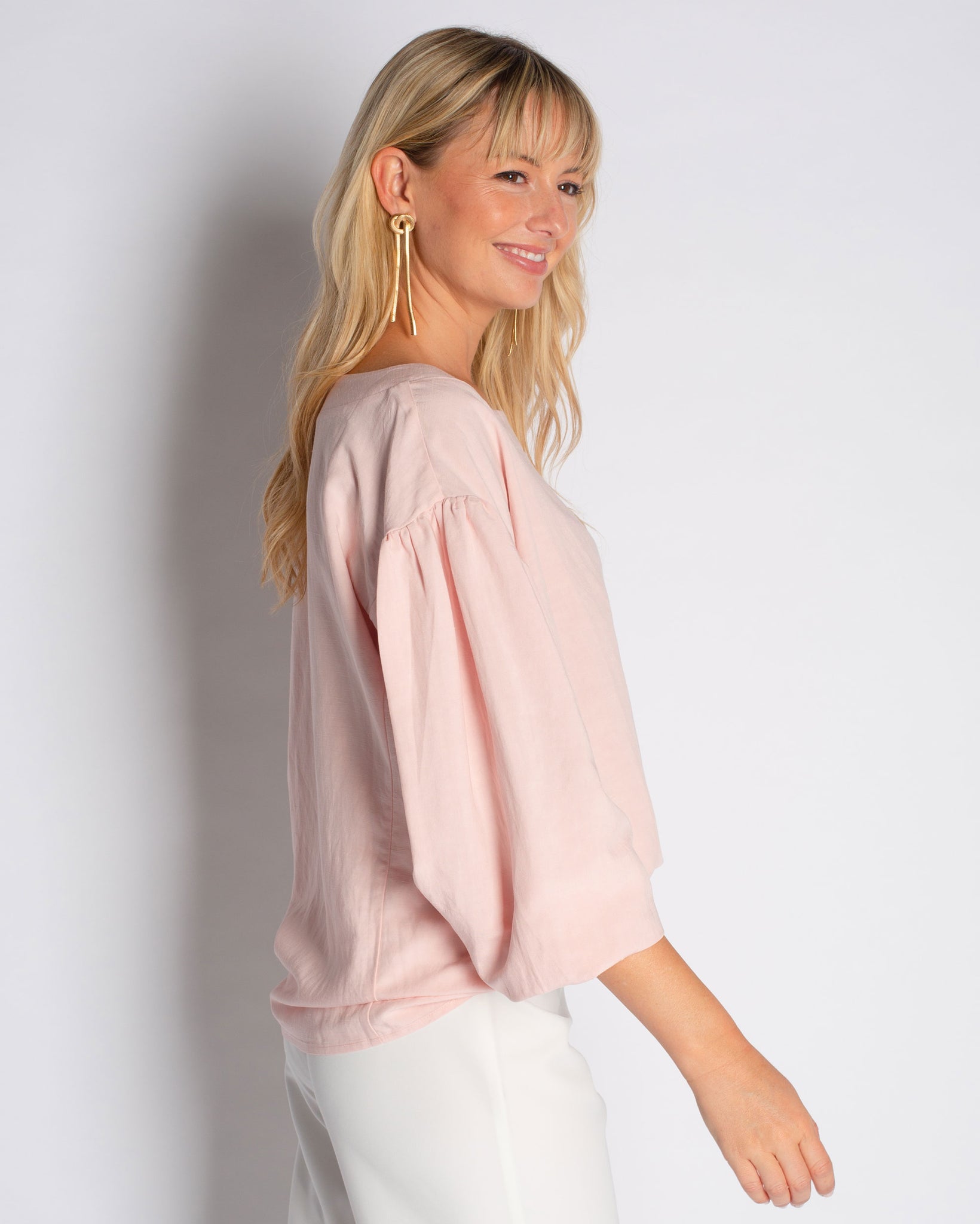The Jewel Blouse in Linen- SALE